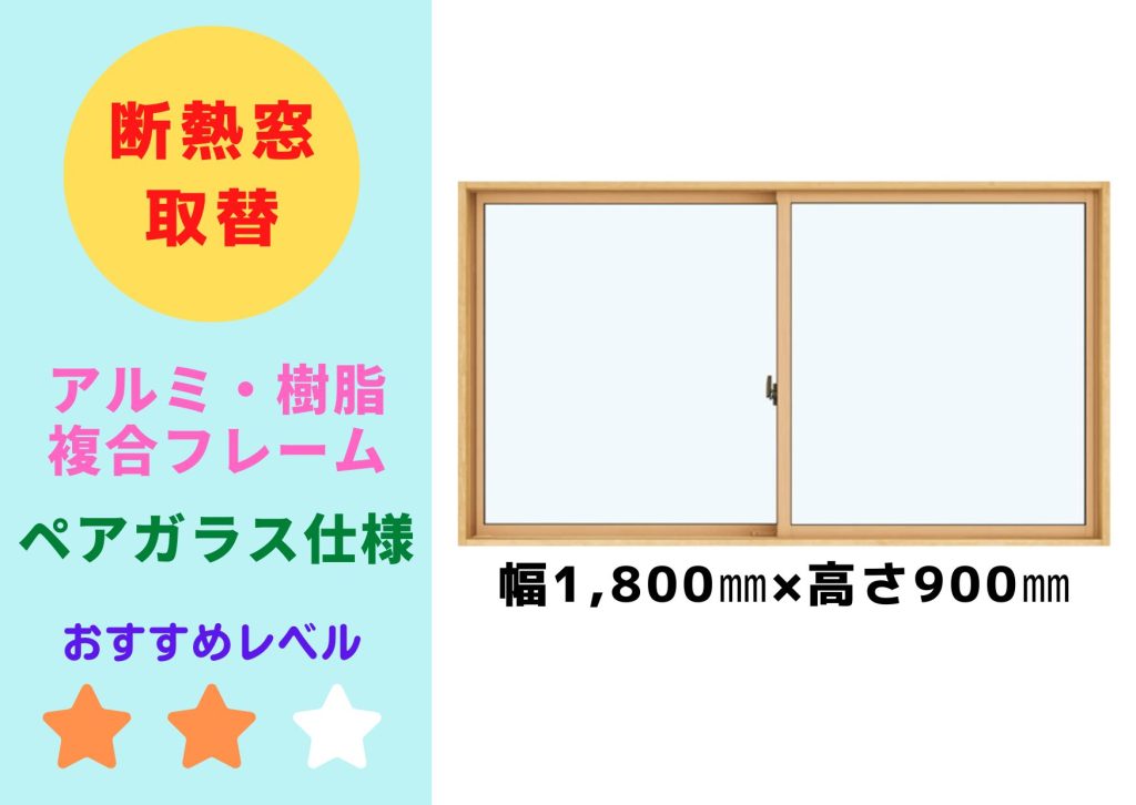新品】窓リフォームはコレ！マドリモ断熱窓取替工事 (複層ガラス仕様